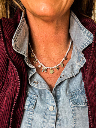 Pearl Charm Necklace