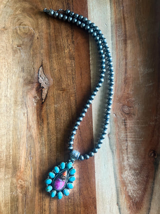The Sunrise Mojave Cluster Necklace