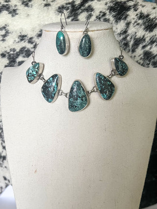 The Azure Horizon Necklace Set by Rena Shelly