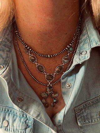 The Royston Ribbon Naja Lariat Necklace