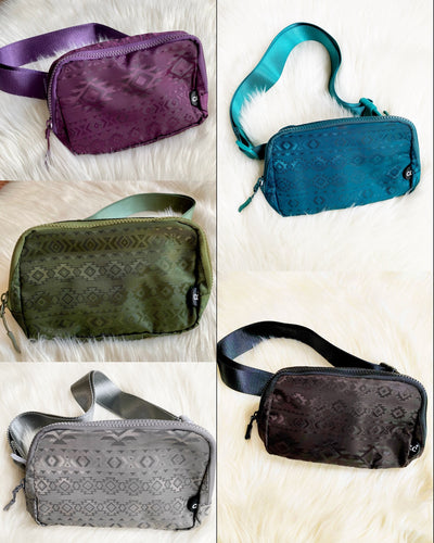 Southwestern Belt Bag {Olive, Plum, Grey, Brown, Turquoise}