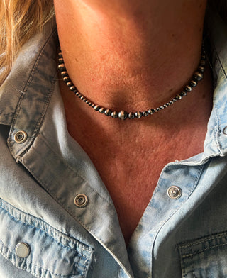The Brand Pearl Necklace (14”)