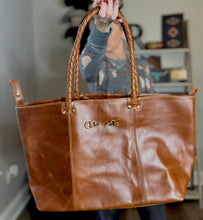 The Snaffle Bit Leather Tote Handbag