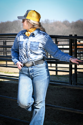 Buffalo Desert Denim Button Up