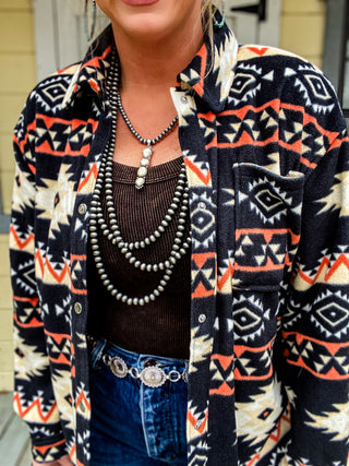 The Reyzin Aztec Jacket {Black}