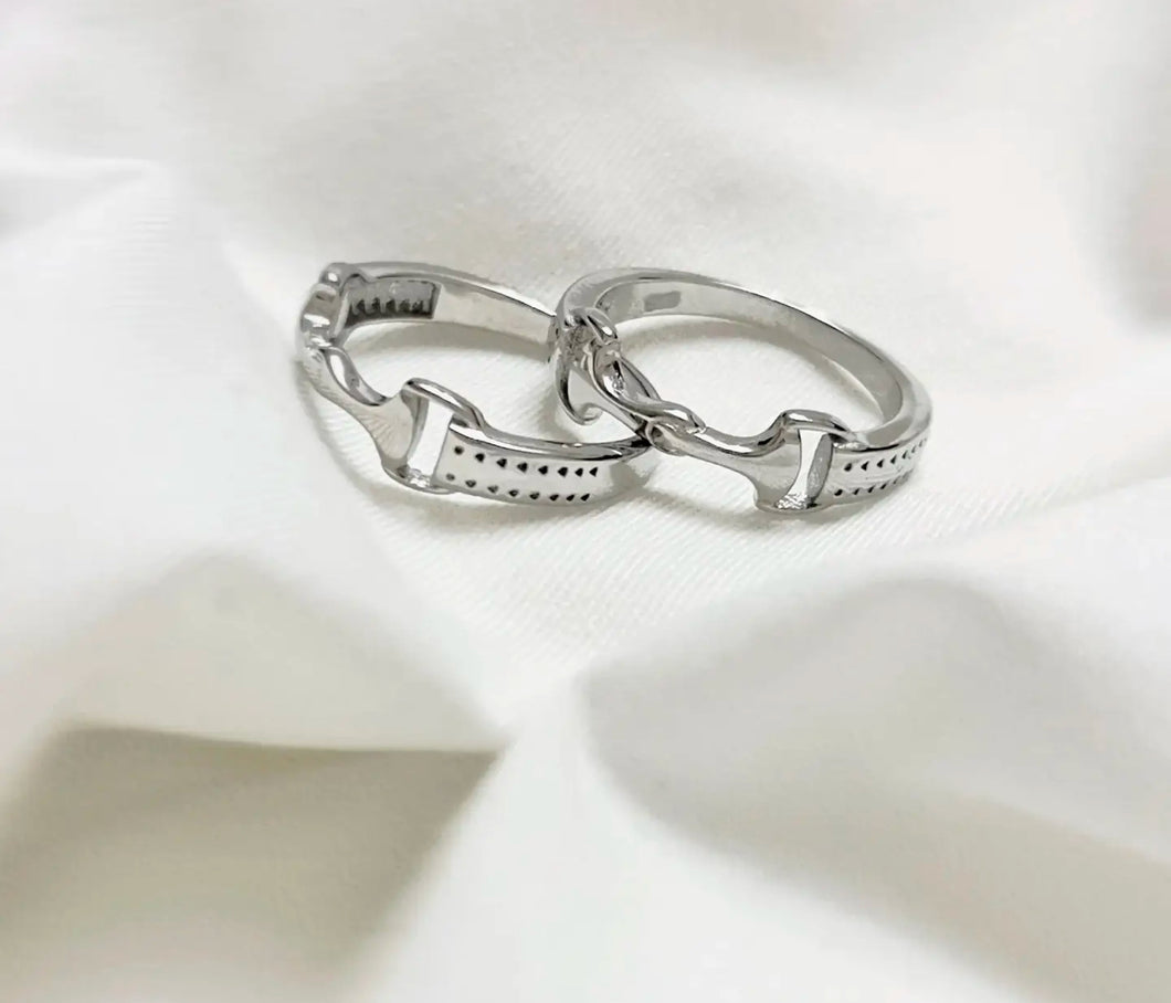 The Snaffle Bit Ring (Silver)