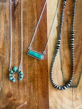 The Turquoise Trails Bar Necklace