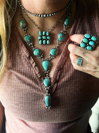 White Water Luxe Cluster Bar Necklace by Sharon Francisco