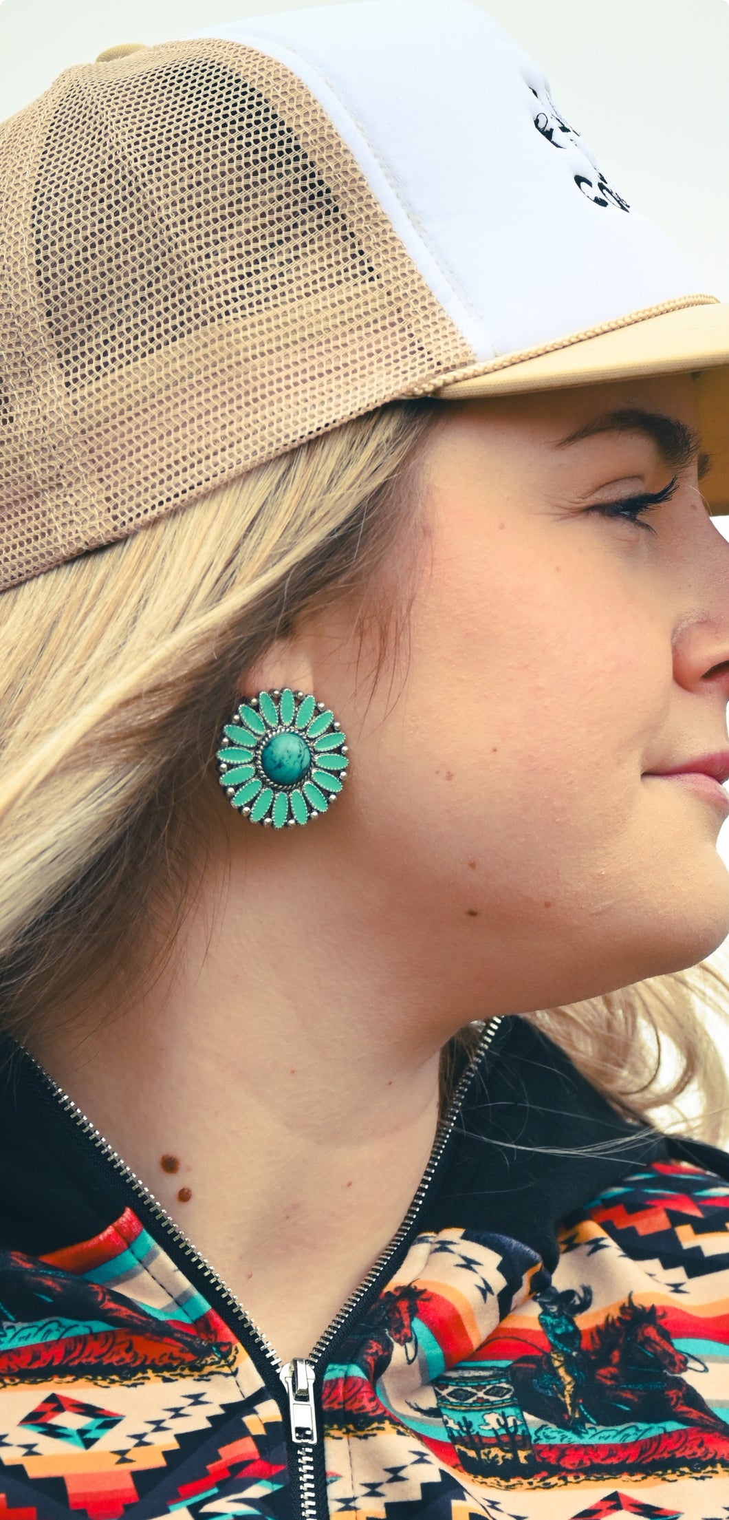 Concho Turquoise Earrings