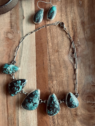 The Azure Horizon Necklace Set by Rena Shelly