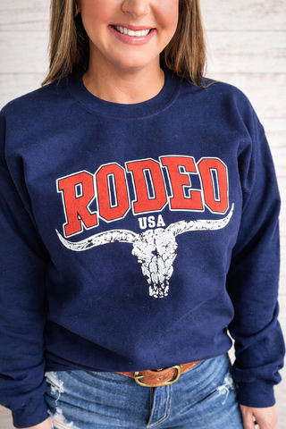 Navy Rodeo Sweatshirt