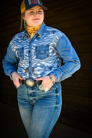 Buffalo Desert Denim Button Up