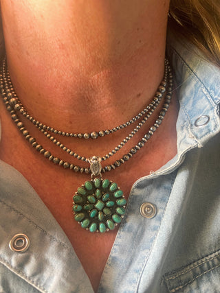 The Kingman Bloom Cluster Necklace