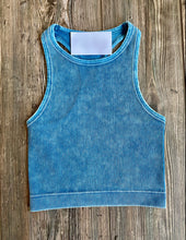 Ribbed Crop Tank {Denim}