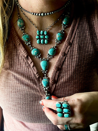 White Water Luxe Cluster Bar Necklace by Sharon Francisco