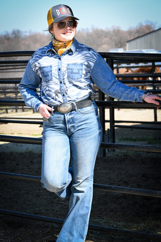 Buffalo Desert Denim Button Up