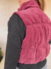 The Laredo Puffer Vest {Burgundy}
