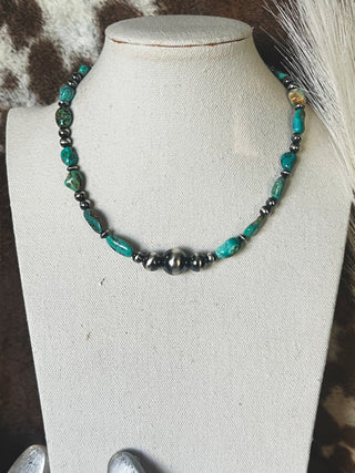 The Sorento Kingman Necklace (16”)