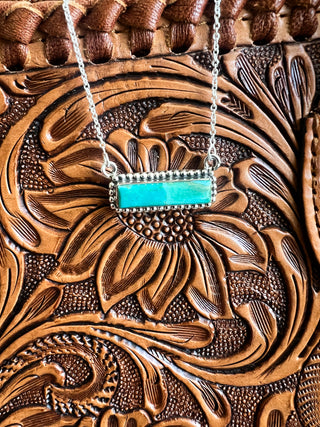 The Turquoise Trails Bar Necklace