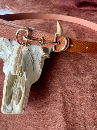 D-Ring Buckle Belt {Black and Brown}