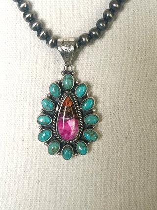 The Sunrise Mojave Cluster Necklace