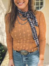 The Cowboy Lariat Lace Top {Saddle}
