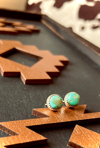 Hank Turquoise Stud Earrings