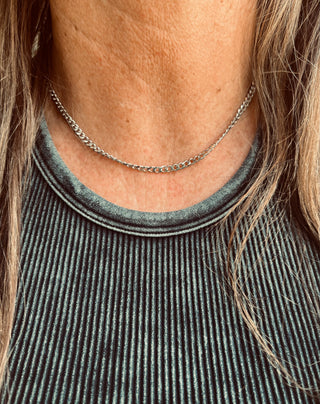 Dainty Chain Necklace {Silver}