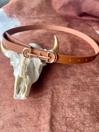 D-Ring Buckle Belt {Black and Brown}