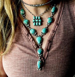 White Water Luxe Cluster Bar Necklace by Sharon Francisco