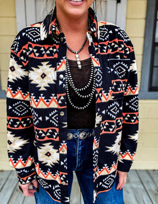 The Reyzin Aztec Jacket {Black}