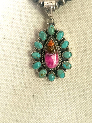 The Sunrise Mojave Cluster Necklace