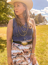 Pecos Queen Denim Concho Vest