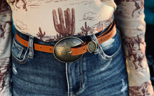 The Oakley Western Belt {Tan}