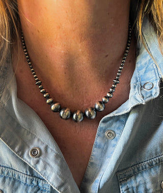 The Sterling Rio Pearl Necklace (16”)