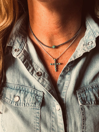 The Silver Creek Cross Necklace