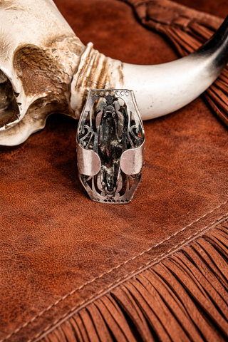 White Cactus Ring