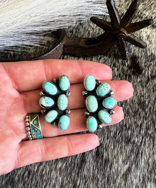 Sky Drift Cluster Earrings by Juanita McDonald