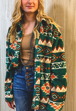 The Reyzin Aztec Jacket {Hunter Green}