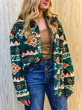 The Reyzin Aztec Jacket {Hunter Green}