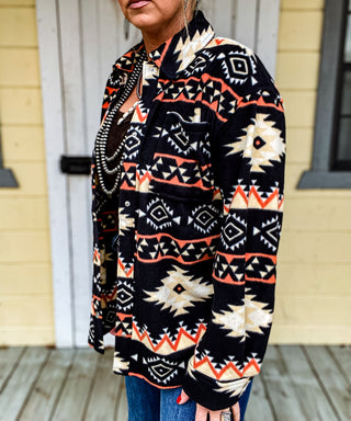 The Reyzin Aztec Jacket {Black}