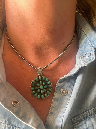 The Kingman Bloom Cluster Necklace