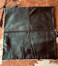 Snaffle Bit Cowhide Leather Pillow Cover #2