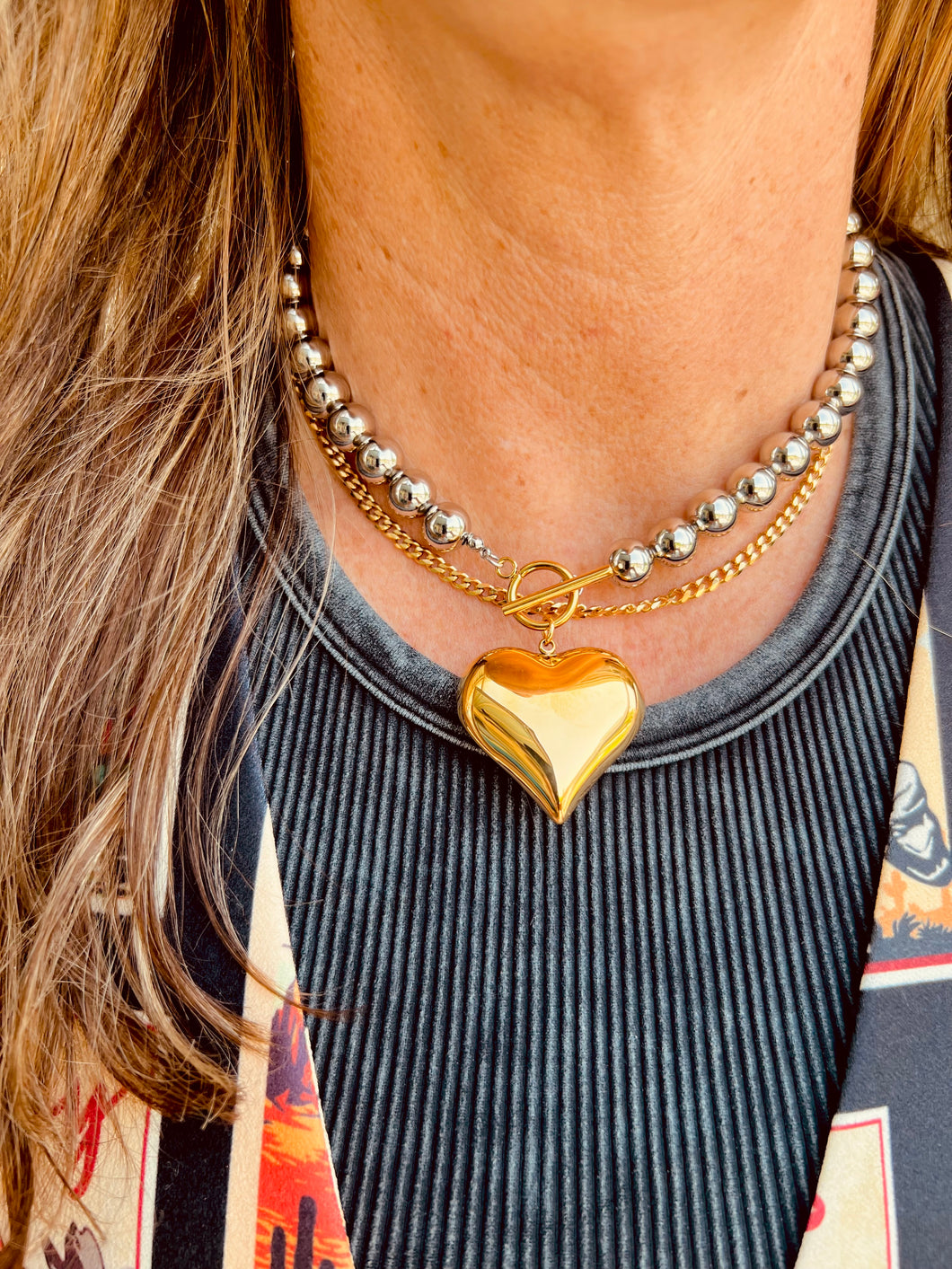 Mixed Metals Shiloh Necklace