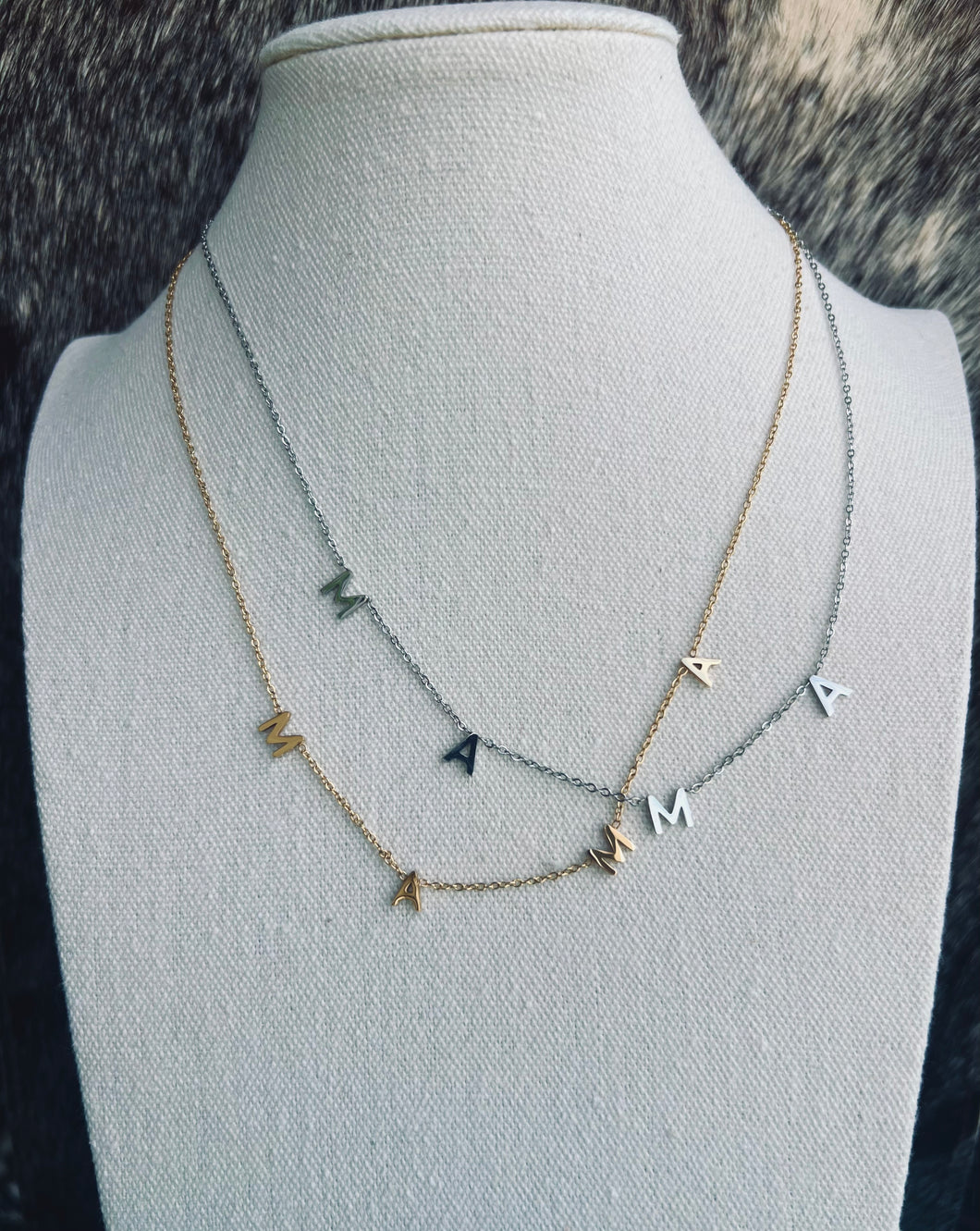 The Mama Necklace (Gold and Silver)