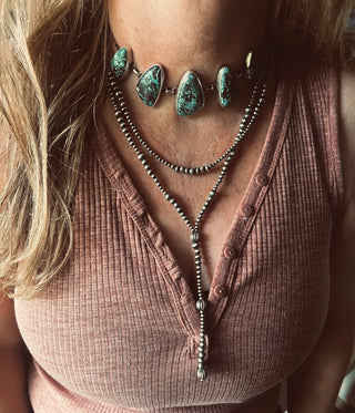 The Azure Horizon Necklace Set by Rena Shelly