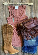 Basic Ribbed Tank {Rust}