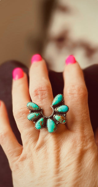 Roping Turquoise Ring