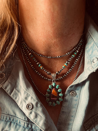 The Mojave Crest Cluster Necklace (16”)