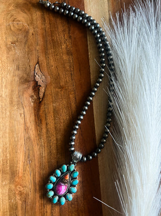 The Sunrise Mojave Cluster Necklace